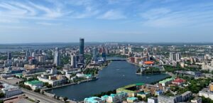 Yekaterinburg is positioned as the gateway to the Ural mountains