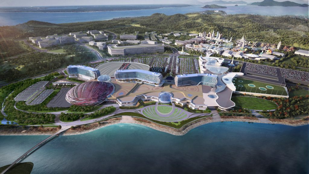 A mock-up of the Inspire Integrated tourist Resort in Incheon, South Korea. (Photo: Mohegan Tribal Gaming Authority)