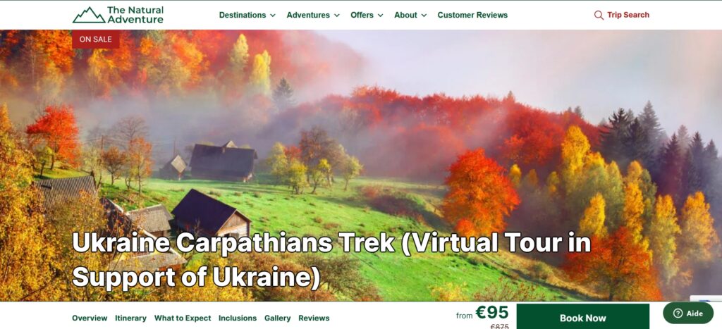 THE NATURAL ADVENTURE LAUNCHES VIRTUAL TREK IN SUPPORT OF UKRAINE