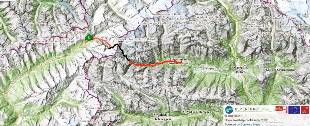 NEW HOCH-TIROL-TRAIL, LINKING THE SOUTH TIROL MOUNTAINS IN ITALY TO THE EAST TIROL RANGE IN AUSTRIA, OPENS TO TRAVELLERS