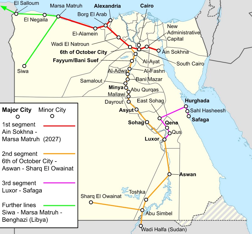 EGYPT AWARDS DEUTSCHE BAHN CONTRACT TO RUN AFRICA'S BIGGEST HIGH SPEED RAIL NETWORK STARTING IN 2025