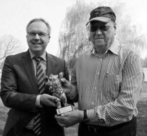 Dr Manfred Busche meeting with the head of ITB for the 50 year jubilee in 2016